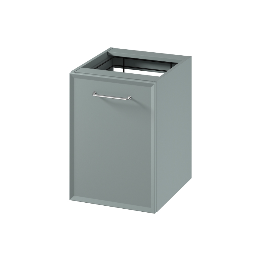 Cersanit S1022-010 - Подвесной шкафчик для ванной с корзиной для белья MILLE 40x55x45 см мятный
