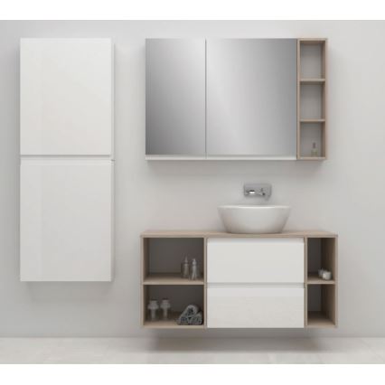 Cersanit S590-030 - Зеркальный шкафчик для ванной комнаты MEDDIE 80x40 см