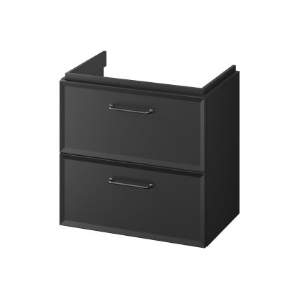 Cersanit S590-100 - Підвісна тумба під умивальник MILLE SLIM 60x38 см, чорна