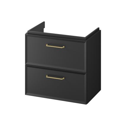 Cersanit S590-100 - Подвесная тумба под умывальник MILLE SLIM 60x38 см черная