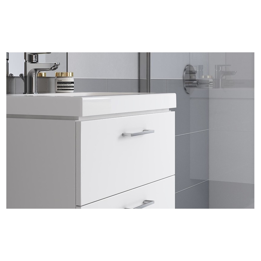 Cersanit S801-146-DSM - Подвесной шкафчик для ванной с раковиной ELIS 46x50 см белый