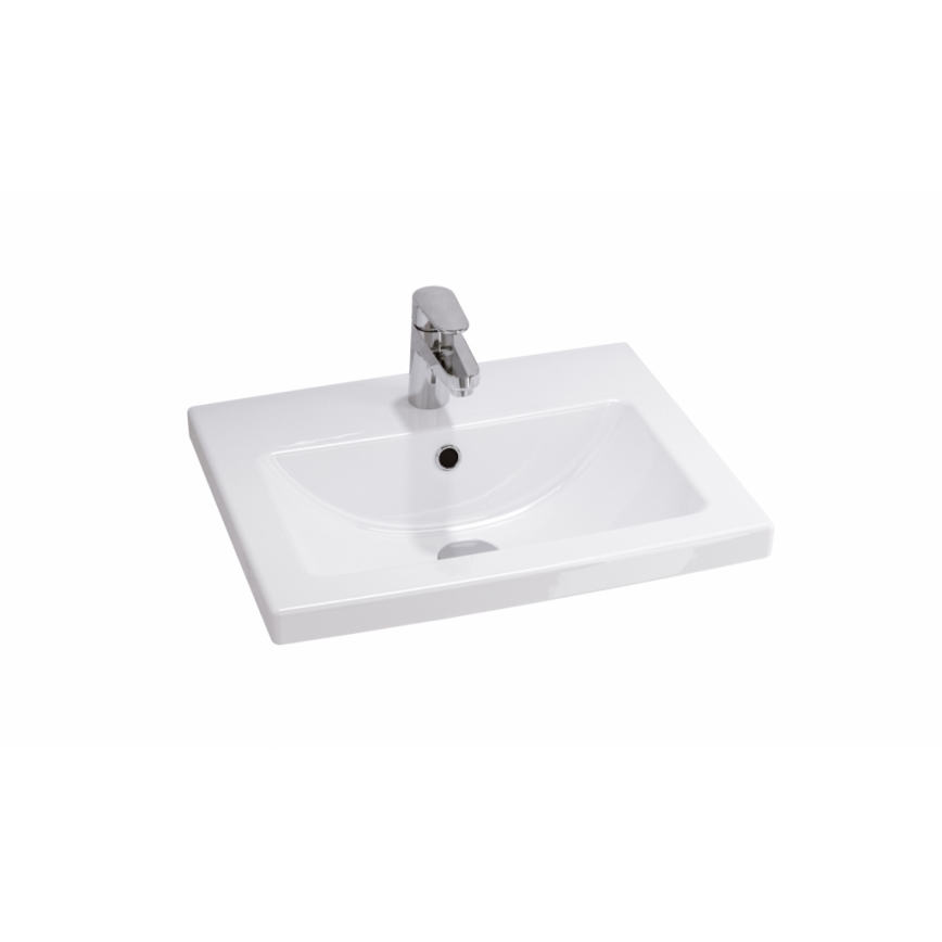 Cersanit S801-153-DSM - Підвісна шафа для ванної кімнати з умивальником ELIS 46x50 cm волоський горіх
