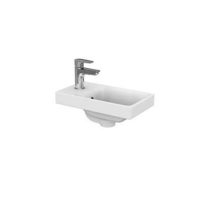 Cersanit S801-218-DSM - Підвісна тумба для ванної з умивальником MODUO SLIM 40 см глянцева біла