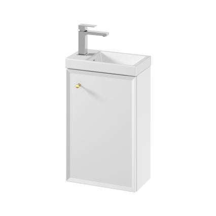 Cersanit S801-568 - Навісна шафка для ванної кімнати з умивальником MILLE 40x22 см біла