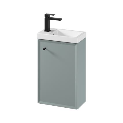 Cersanit S801-570 - Навісна шафка для ванної кімнати з умивальником MILLE 40×22 см, м'ятного кольору