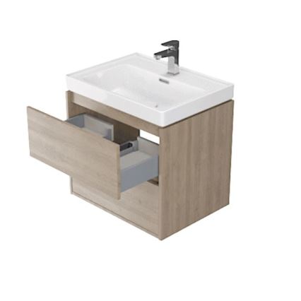 Cersanit S924-008 - Подвесная тумба под раковину BARBARA 53,3x59,4 см дуб
