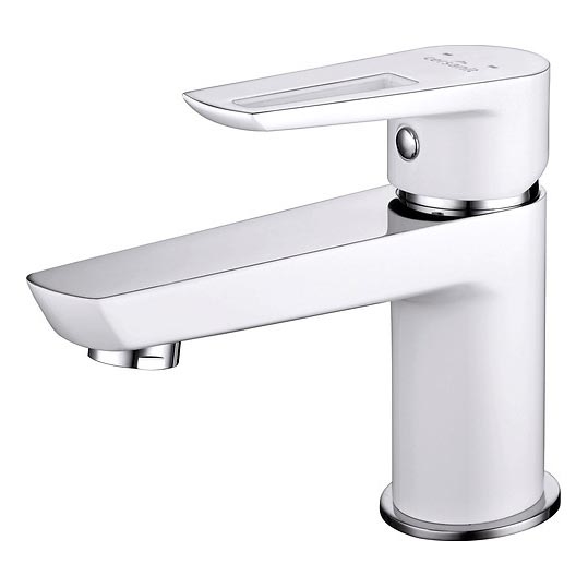 Cersanit S951-047 - Змішувач для умивальника MILLE 13,4 см білий + відведення