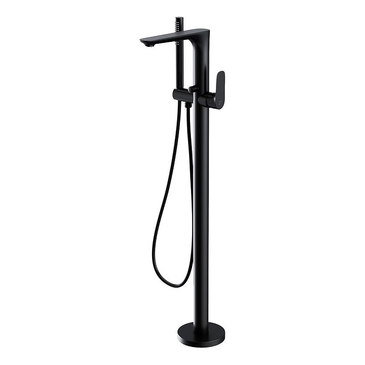 Cersanit S951-308 - Отдельностоящий комплект для ванны с черным смесителем CREA