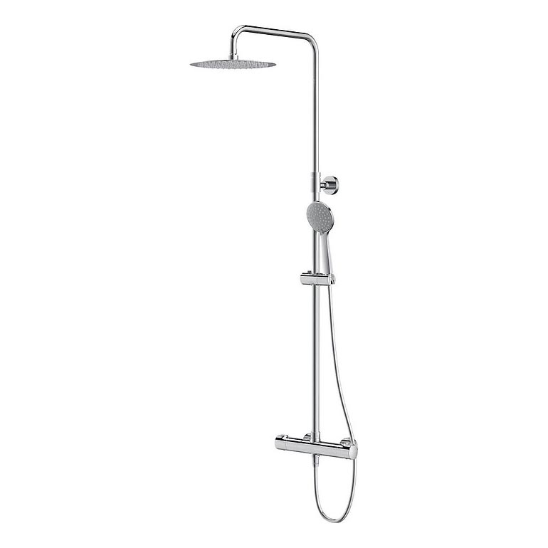 Cersanit S951-340 - Душовий комплект з термостатичним змішувачем CITY, блискучий хром