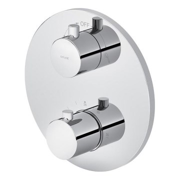 Cersanit S951-564 - Термостатичний змішувач для душу для прихованої інсталяції ZEN глянцевий хром