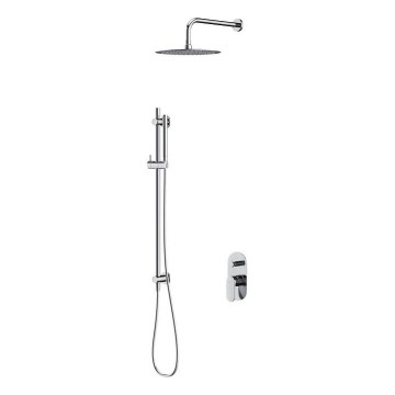 Cersanit S952-008 - Душевой комплект с встроенным смесителем CREA, блестящий хром
