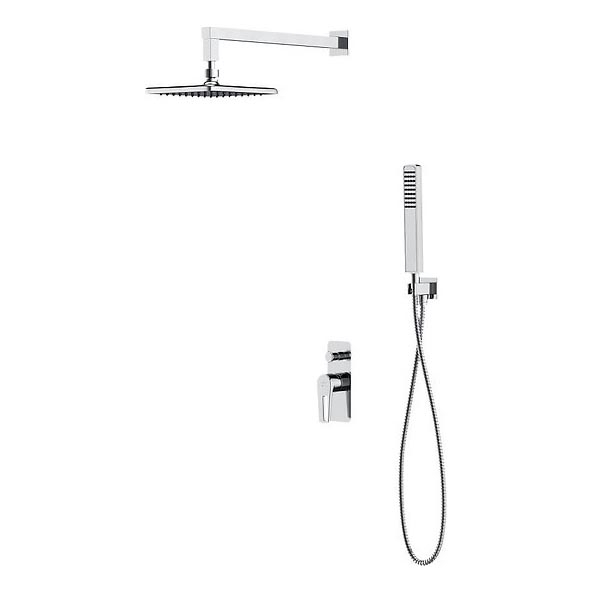 Cersanit S952-012 - Душевой комплект с встроенным смесителем MILLE, блестящий хром