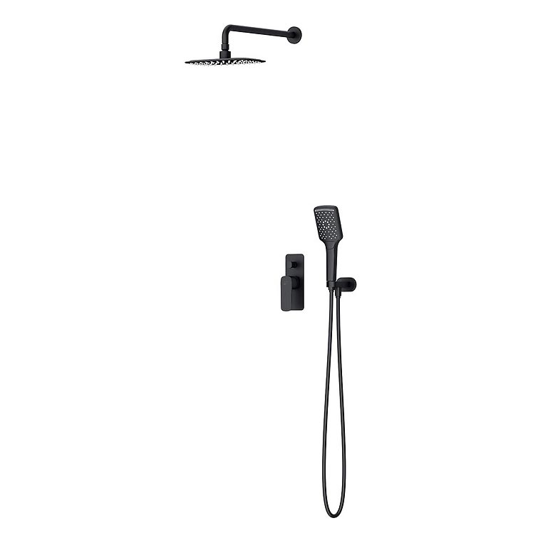 Cersanit S952-031 - Душевой комплект с встроенным смесителем LARGA, черный