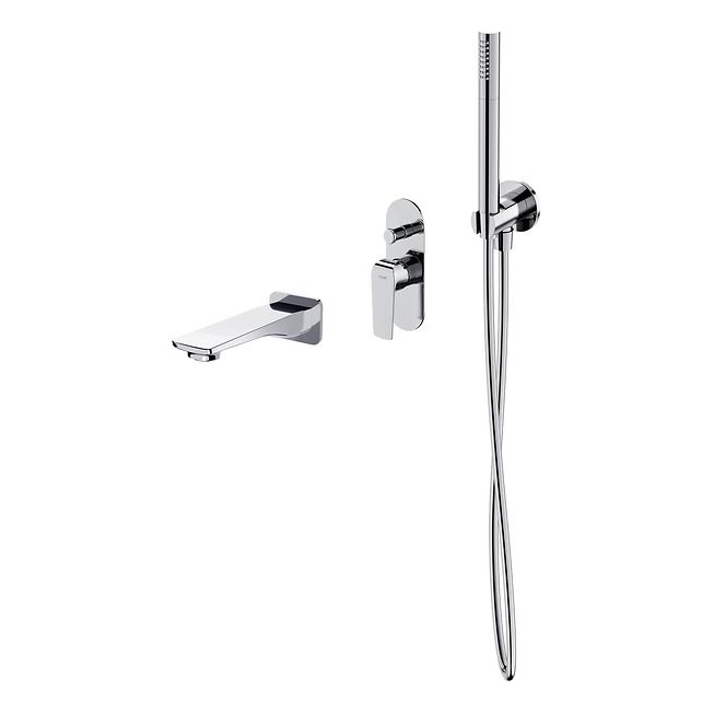Cersanit S952-036 - Набор для ванны с встроенным смесителем CITY, блестящий хром