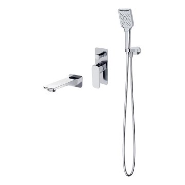 Cersanit S952-039 - Набор для ванны с встроенным смесителем LARGA, глянцевый хром