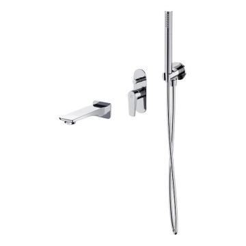 Cersanit S952-040 - Набор для ванны с встроенным смесителем MODUO, глянцевый хром