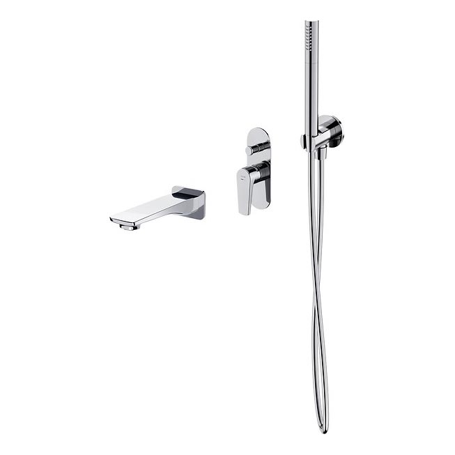 Cersanit S952-040 - Набор для ванны с встроенным смесителем MODUO, глянцевый хром