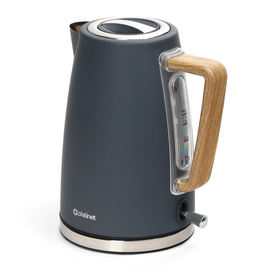 Чайник 1,7 л. 2400W/230V нержавеющая сталь/серый