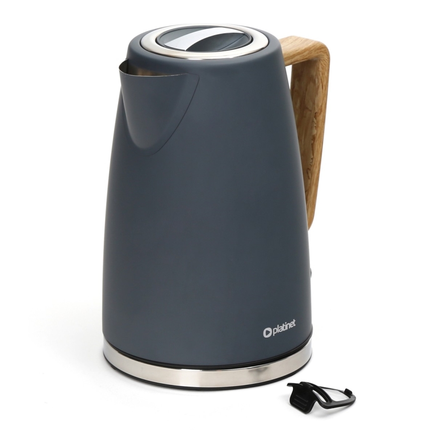 Чайник 1,7 л. 2400W/230V нержавеющая сталь/серый