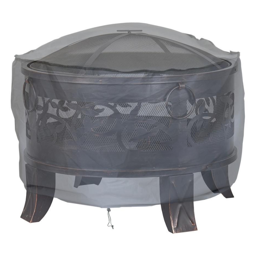 Чехол для костровой чаши 93x58 см серый