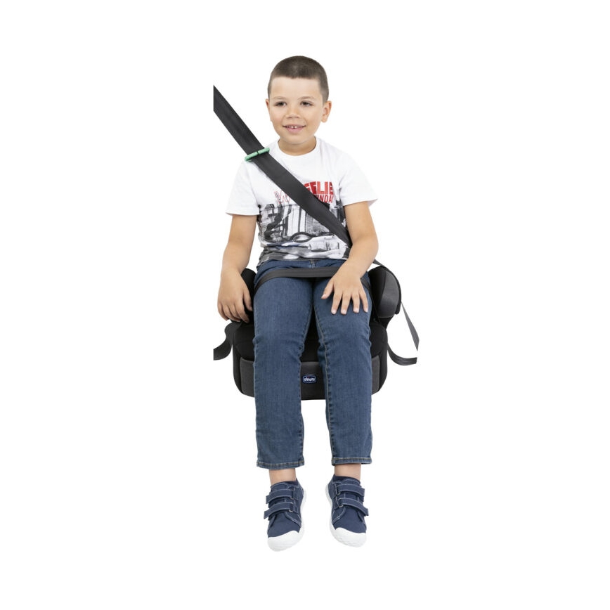 Chicco - Автокрісло-бустер QUASAR FIX i-Size (126-150 см) чорний/сірий