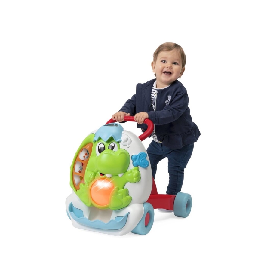 Chicco - Ходунки з ігровою панеллю і звуком 2в1 DINO 2xAA