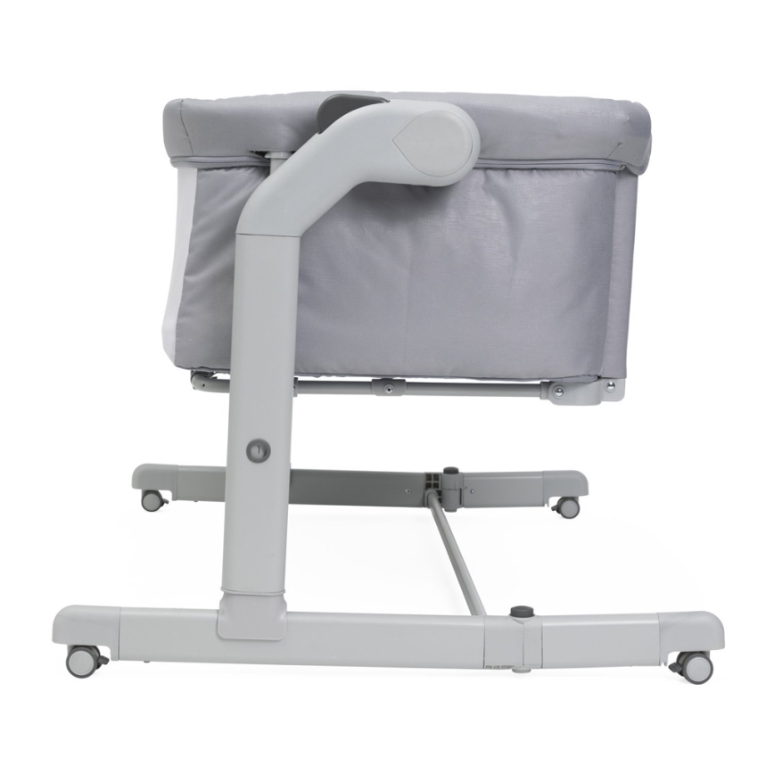 Chicco - Детская кроватка 2 в 1 NEXT2ME MAGIC EVO светло-серая