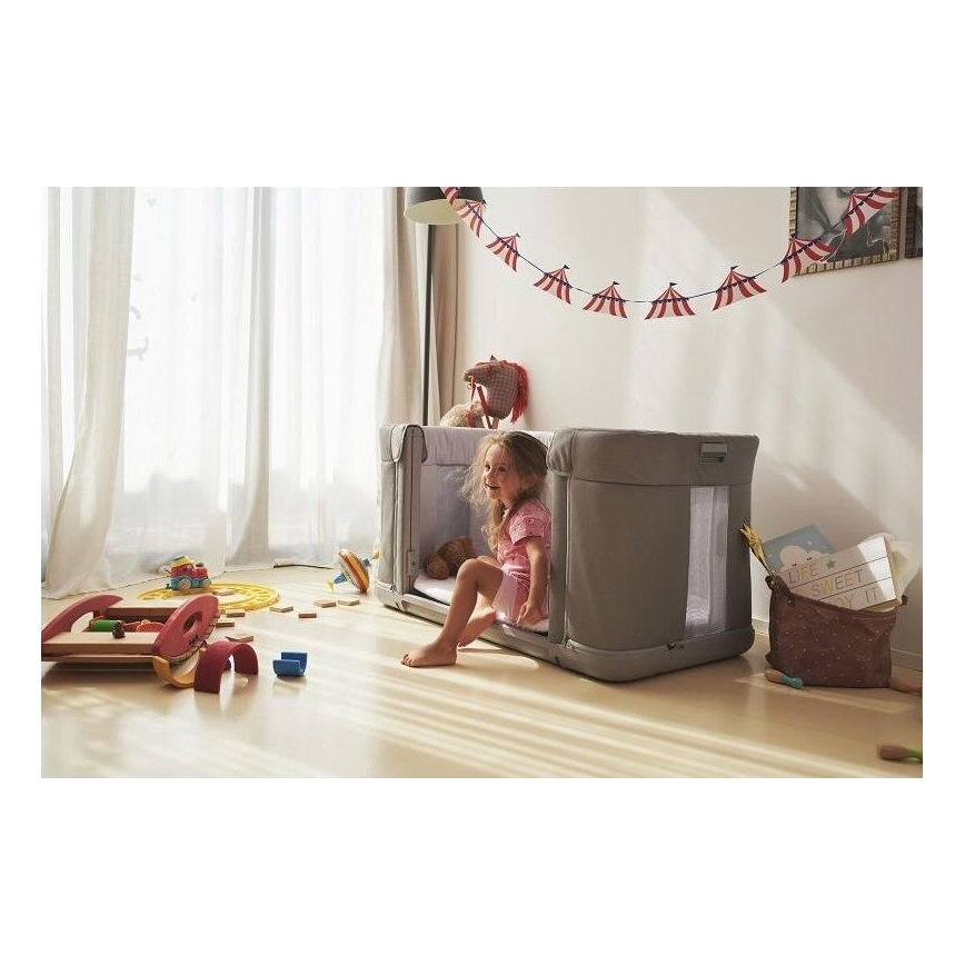Chicco - Детская кроватка 3в1 3v1 NEXT2ME FOREVER светло-серый