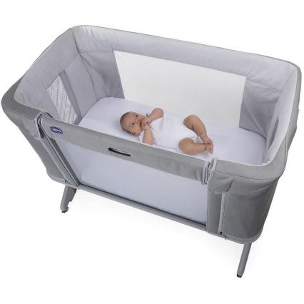 Chicco - Детская кроватка 3в1 3v1 NEXT2ME FOREVER светло-серый
