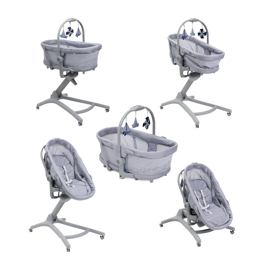 Chicco - Детская кроватка 5в1 BABY HUG PRO серый