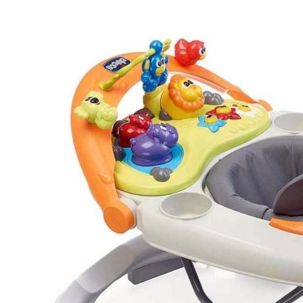 Chicco - Детские ходунки WALKY TALKY 2xAA серый