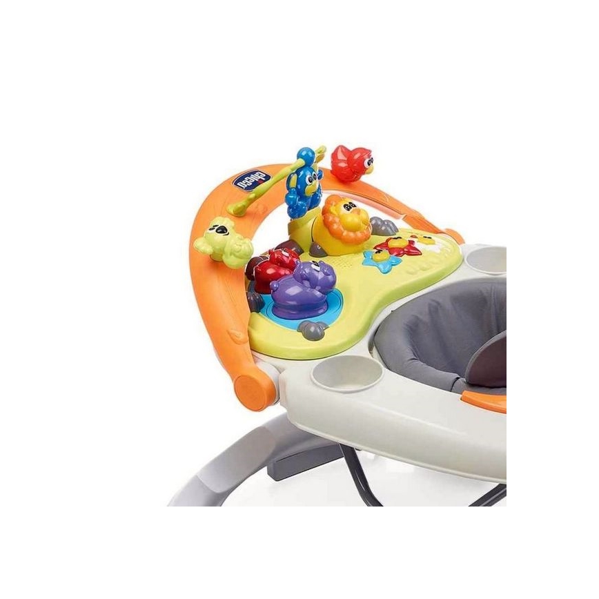Chicco - Детские ходунки WALKY TALKY 2xAA серый