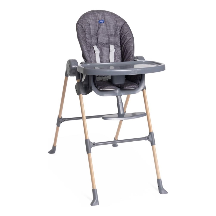 Chicco - Детский обеденный стул Polly Essential - серый