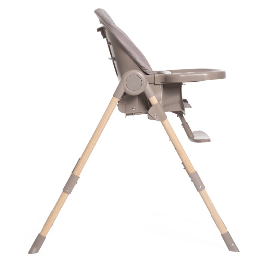 Chicco - Детский обеденный стул Polly Essential - серый/коричневый