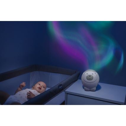 Chicco - Детский проектор 2в1 POLAR BEAR 3xAA бежевый