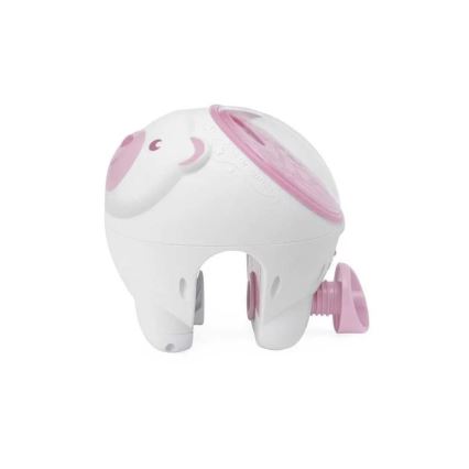 Chicco - Детский проектор 2в1 POLAR BEAR 3xAA розовый