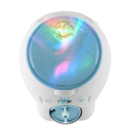 Chicco - Детский проектор 2в1 POLAR BEAR 3xAA синий