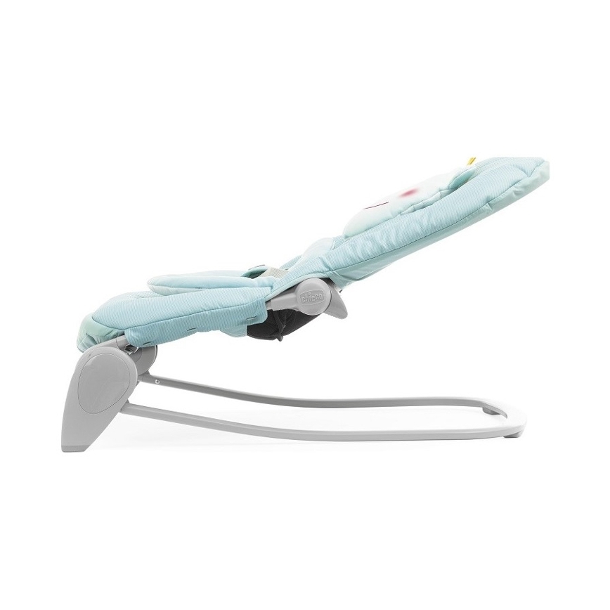 Chicco - детский вибрирующий шезлонг с мелодией BALLOON Froggy 2xAA + 1xLR20 синий