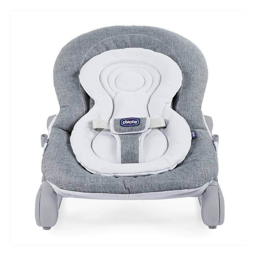 Chicco - Детское кресло-качалка HOOPLA серый/белый