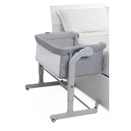 Chicco - Дитяче ліжечко 2в1 NEXT2ME MAGIC EVO світло-сірий