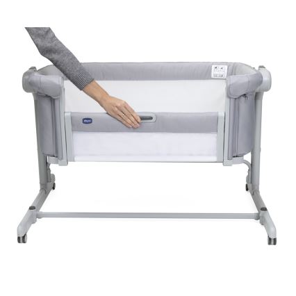 Chicco - Дитяче ліжечко 2в1 NEXT2ME MAGIC EVO світло-сірий