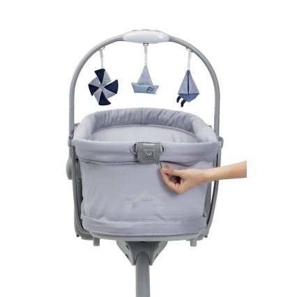 Chicco - Дитяче ліжечко 5в1 BABY HUG PRO сірий