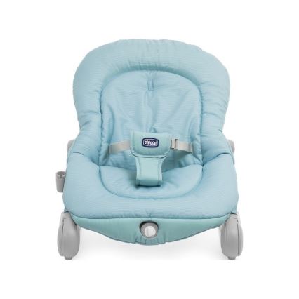 Chicco - Дитяче вібруюче крісло-шезлонг із музикою BALLOON Froggy синій