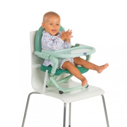 Chicco - Дитяче переносне сидіння для стільця POCKET SNACK бірюзовий