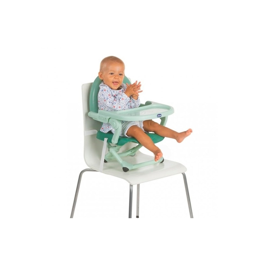 Chicco - Дитяче переносне сидіння для стільця POCKET SNACK бірюзовий