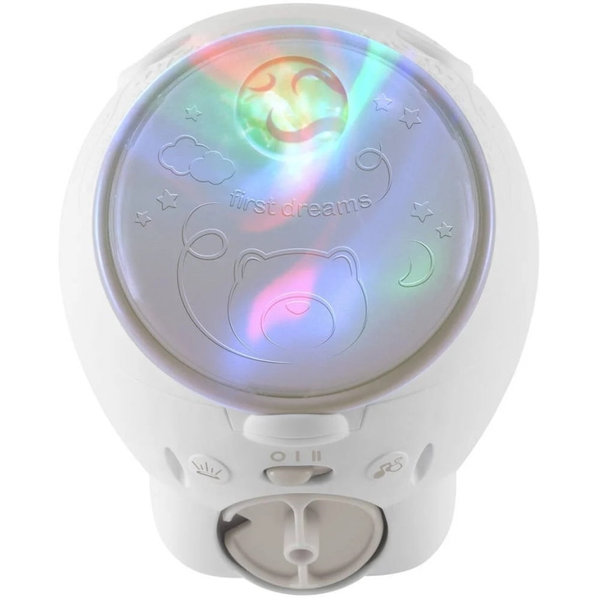 Chicco - Дитячий проектор 2в1 POLAR BEAR 3xAA бежевий