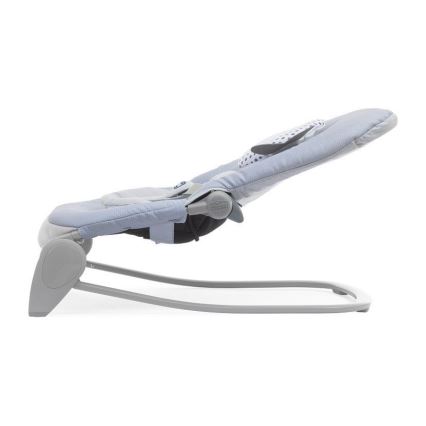 Chicco - Дитячий вібруючий шезлонг з мелодією BALLOON Dots 2xAA + 1xLR20 синій