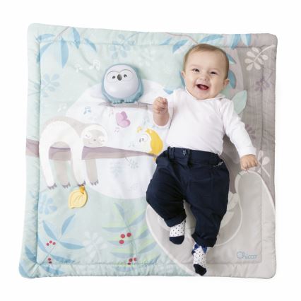 Chicco - Дитячий ігровий килимок 2в1 3xAAA сова