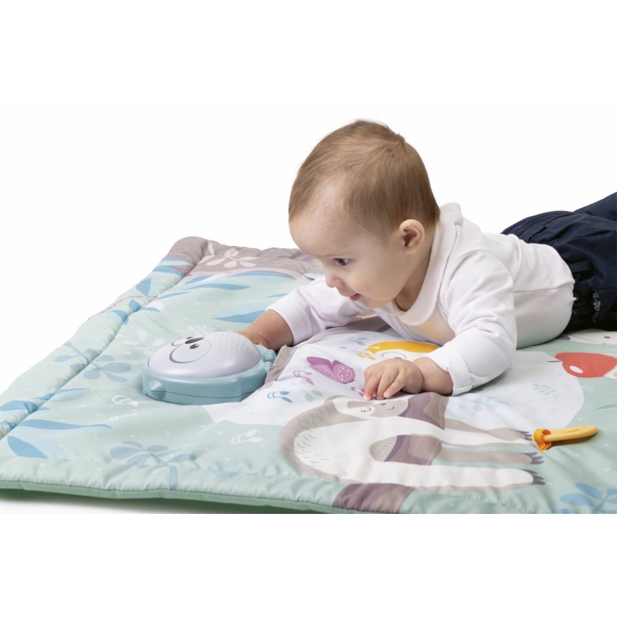 Chicco - Дитячий ігровий килимок 2в1 3xAAA сова