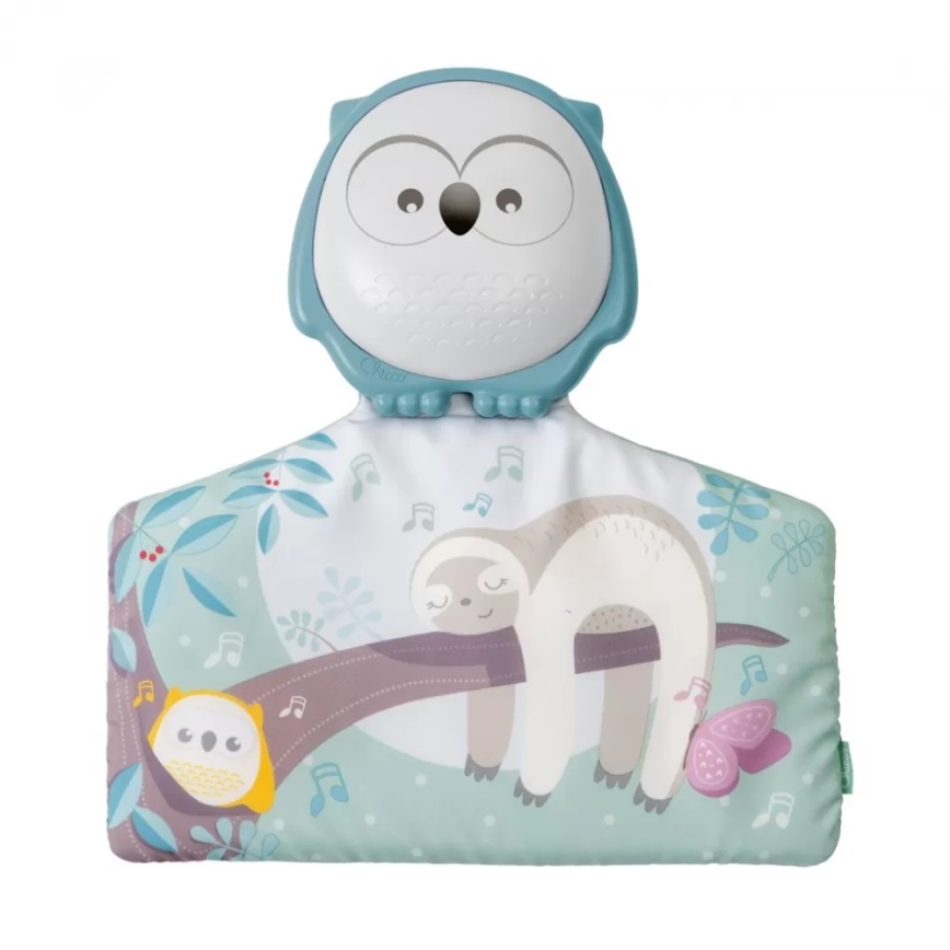 Chicco - Дитячий ігровий килимок 2в1 3xAAA сова